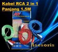 Kabel Rca 2 in 1 Panjang 1,5M [ Harga Chat Langsung Ke Marketing ]